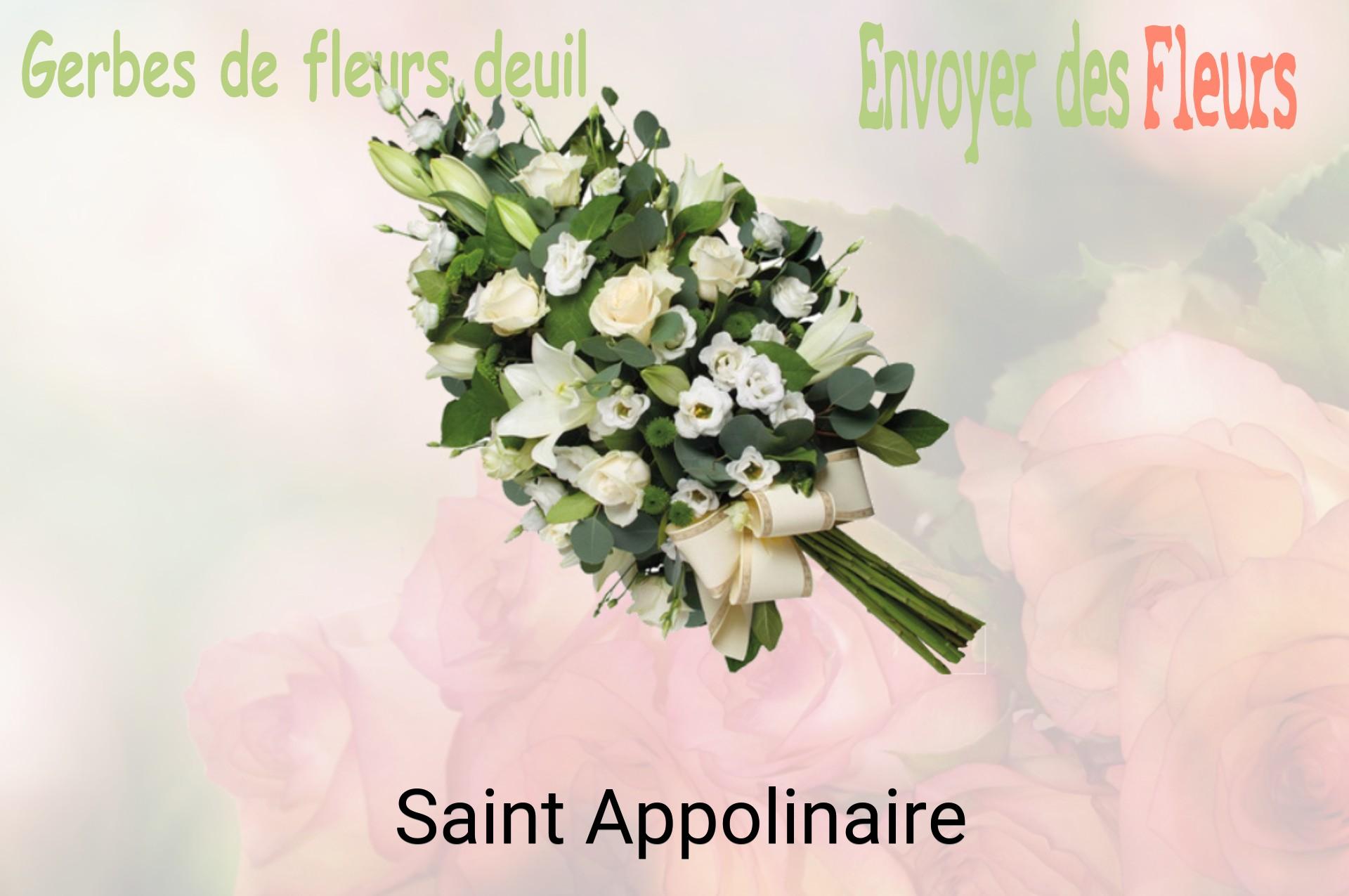 Gerbe de fleurs de deuil livrée à Saint-Appolinaire